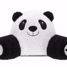 Custom Panda Cartoon Waist Pillow Back Support Cushion plush lumbar pillow for car seat office chair sofa car styling